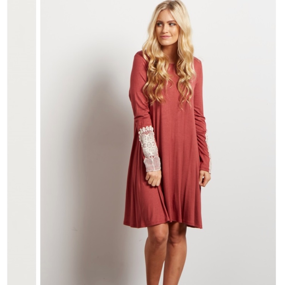 Dress with crochet detail